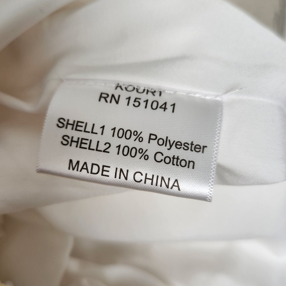 White Cotton Summer Smock Dress - Picture 12 of 14